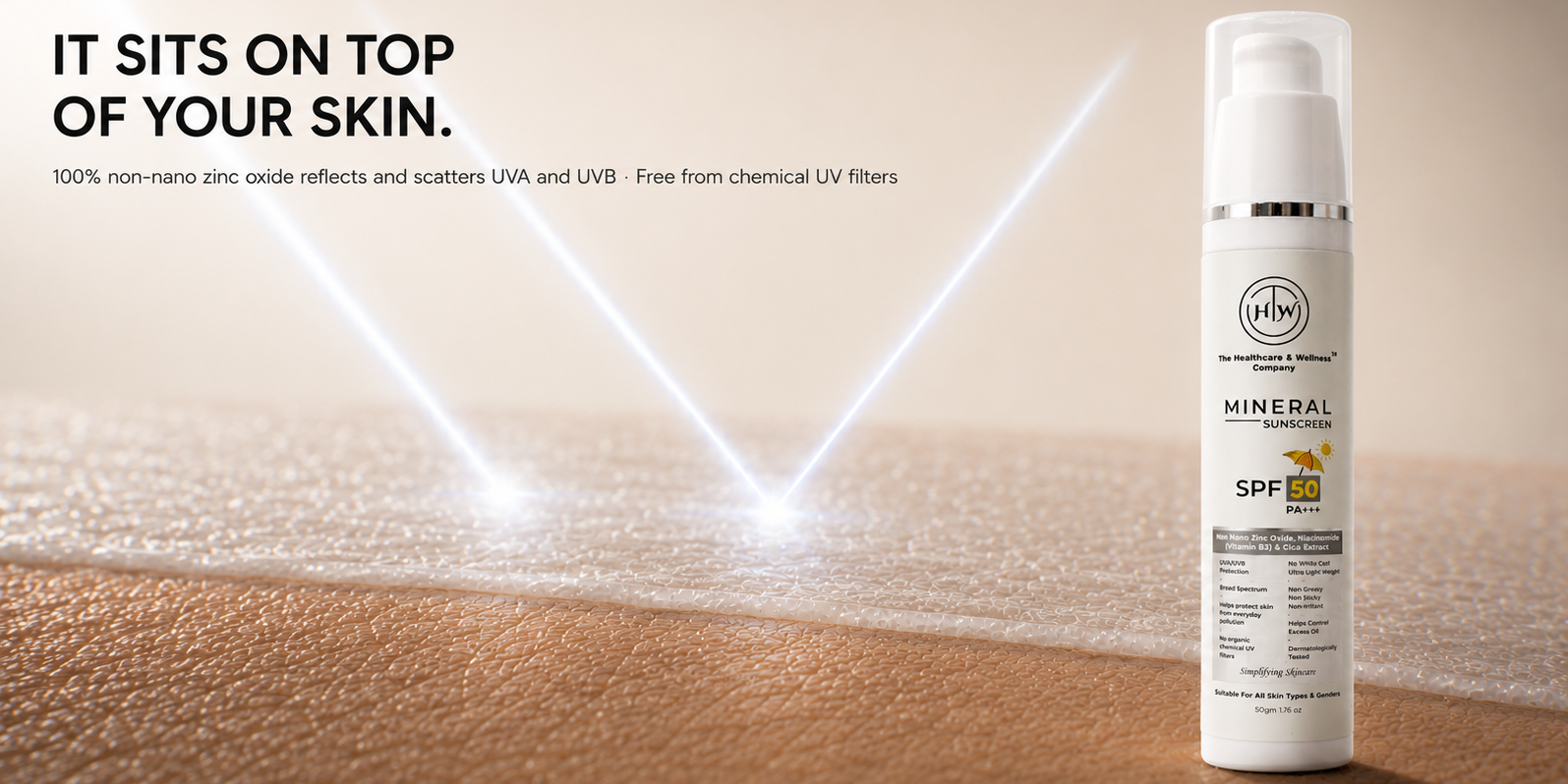 Mineral Sunscreen SPF 50 hero banner
